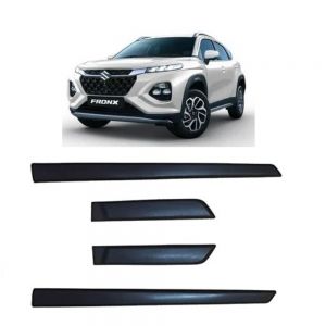 Side Door Beading Door Protector Accessories for Fronx Black